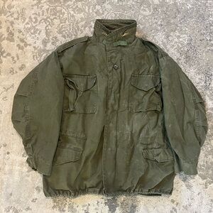 Large Vintage Military Cold Weather Field Coat